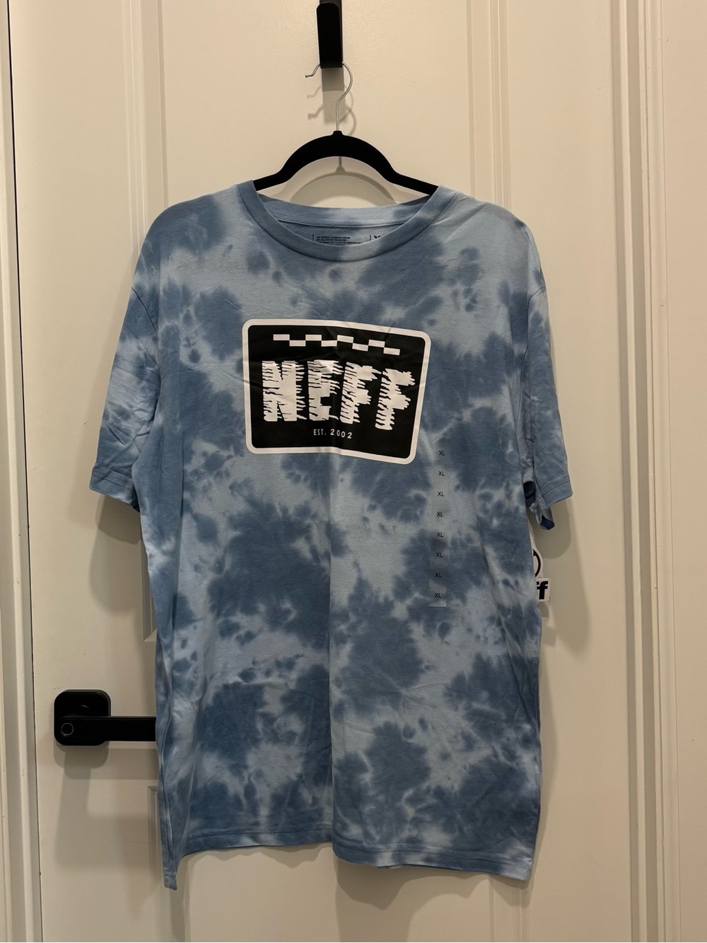 2/$24 💥🆕 Neff Men's Blue/White Tie Dye Graphic T-Shirt | Size XL | 4526